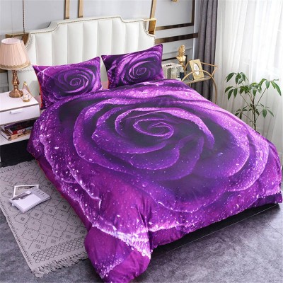 Bedding Set Purple Rose Duvet ZN